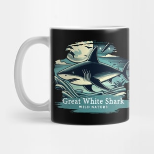 Great White Shark - WILD NATURE - GREAT WHITE SHARK -7 Mug